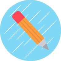 Pencil Flat Circle Icon Design vector