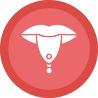 Piercing Line Shadow Circle Icon Design vector