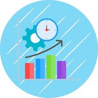 Productivity Flat Circle Icon Design vector
