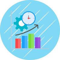 Productivity Flat Circle Icon Design vector