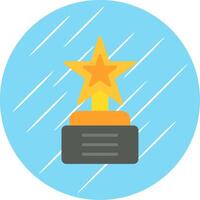 Reward Flat Circle Icon Design vector