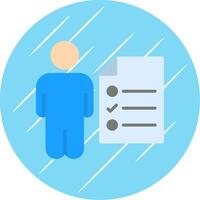 Responsibilaty Flat Circle Icon Design vector