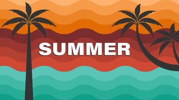 Lovely summer poster.Abstract minimal summer background vector