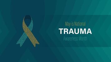 Trauma Awareness Month observed every year in May, illustration vector