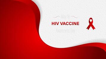 Hiv Vaccine Awareness Day, illustration vector