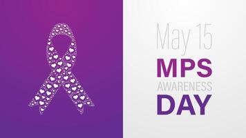 MPS Awareness Day observed every year in May 15, illustration vector