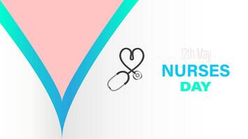 International nurses day is observed every year in May 12, illustration vector