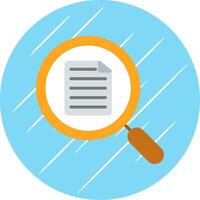 Magnifying Flat Circle Icon Design vector