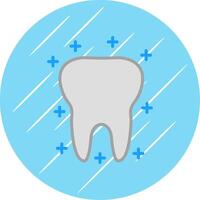 Tooth Flat Circle Icon Design vector