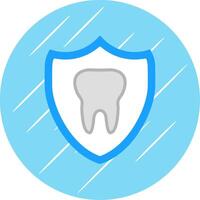 Tooth Flat Circle Icon Design vector