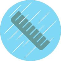 Comb Flat Circle Icon Design vector