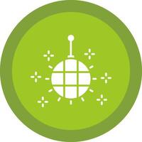 Disco Ball Line Shadow Circle Icon Design vector