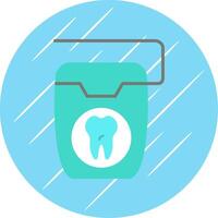 Floss Flat Circle Icon Design vector