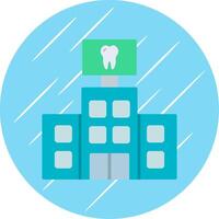 dental cuidado plano circulo icono diseño vector