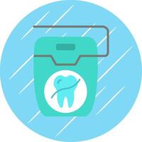 Floss Flat Circle Icon Design vector