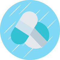 Pain Killer Flat Circle Icon Design vector