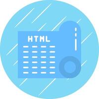 Blueprint Flat Circle Icon Design vector