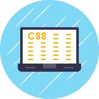 Data Encryption Flat Circle Icon Design vector