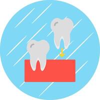 Implants Flat Circle Icon Design vector