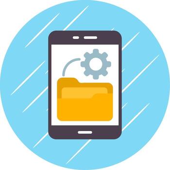 software desarrollo plano circulo icono diseño vector