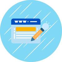 Website Design Flat Circle Icon Design vector