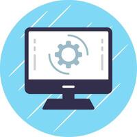 Software Flat Circle Icon Design vector