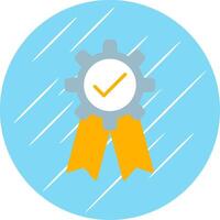 Quality Assurance Flat Circle Icon Design vector