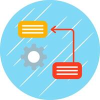 Prioritize Flat Circle Icon Design vector