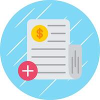 Budget Flat Circle Icon Design vector