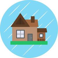 House Flat Circle Icon Design vector