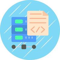 Programming Language Flat Circle Icon Design vector