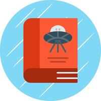 Science Fiction Flat Circle Icon Design vector