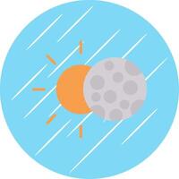 Eclipse Flat Circle Icon Design vector