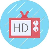 Hd Flat Circle Icon Design vector