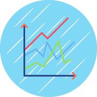 línea circulo multi circulo grafico plano circulo icono diseño vector