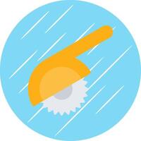 Mitre Saw Flat Circle Icon Design vector