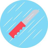 Pocket Knife Flat Circle Icon Design vector