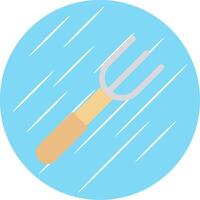 Fork Flat Circle Icon Design vector