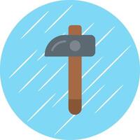 Hammer Flat Circle Icon Design vector