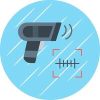 Scanning Flat Circle Icon Design vector