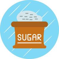 Sugar Flat Circle Icon Design vector