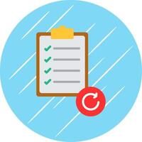 Sprint Flat Circle Icon Design vector