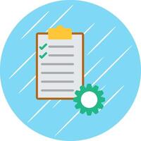 Project Management Flat Circle Icon Design vector