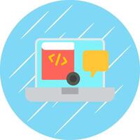 Demo Flat Circle Icon Design vector