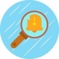 Fault Flat Circle Icon Design vector