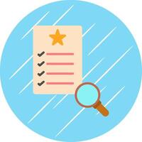 Quality Control Flat Circle Icon Design vector