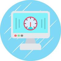 Performance Flat Circle Icon Design vector