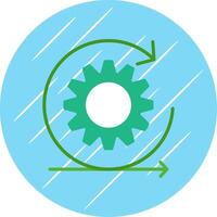 Scrum Flat Circle Icon Design vector