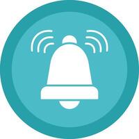 Alarm Line Shadow Circle Icon Design vector