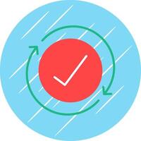 Iteration Flat Circle Icon Design vector